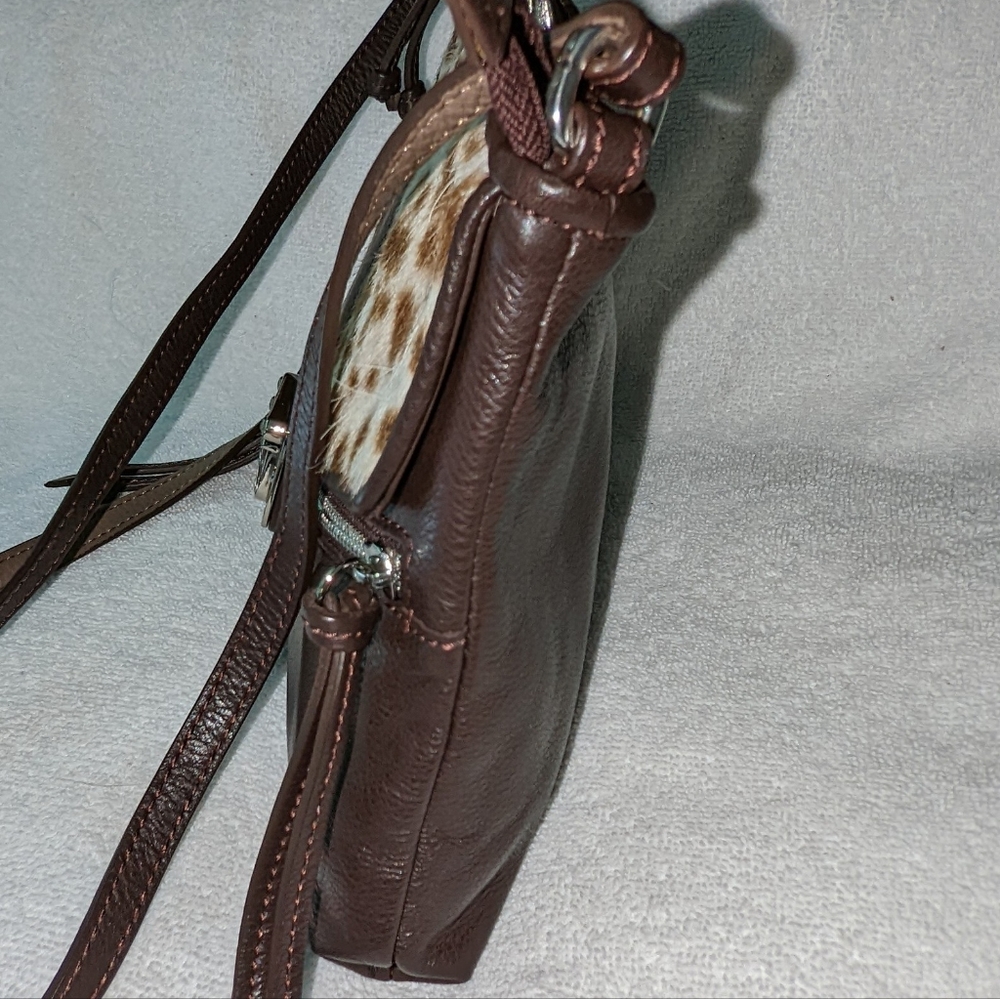 Brighton fashionsta brown crossbody bag. - Picture 5 of 13